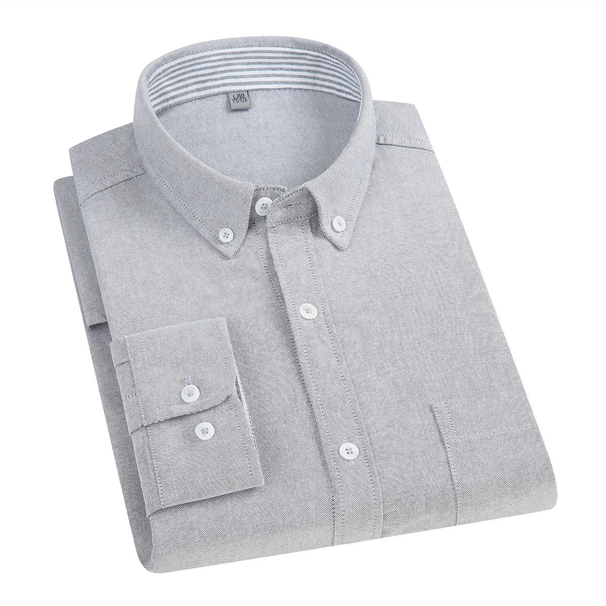 East Rain Men's Long Sleeve Cotton Shirt - Casual Slim Fit