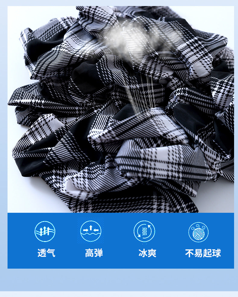 Cross-Border Popular Summer Women's Ice Silk Pants for Middle-Aged and Elderly, Loose Casual Home Pants, Elastic Plus-Size Pants for Square Dancing