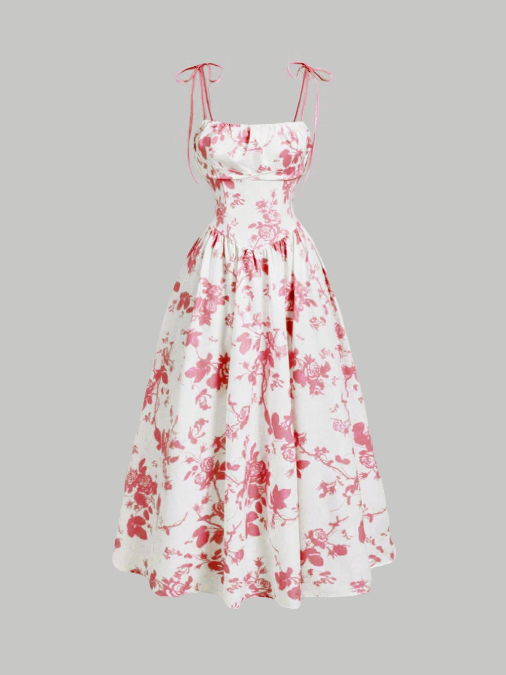 Amazon 2025 European and American New Women's Floral Printed Sling Homecoming dress Summer Sun Dress Spring Dress