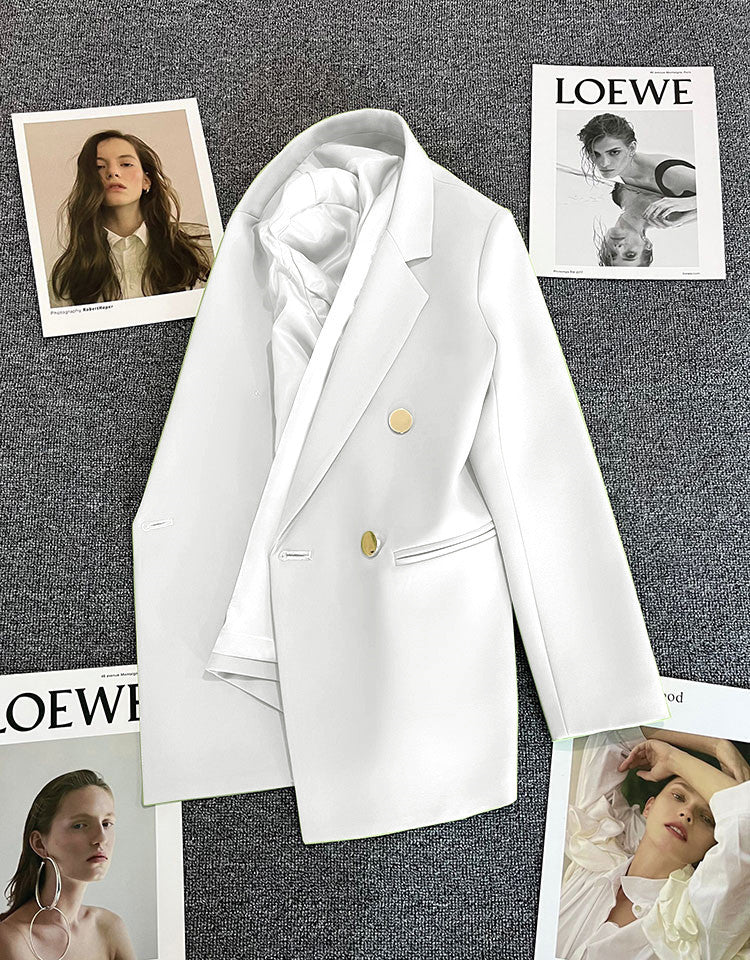 Orange Suit Jacket Women's 2025 Spring and Autumn New Korean High-end Temperament Popular Suit 22 Colors