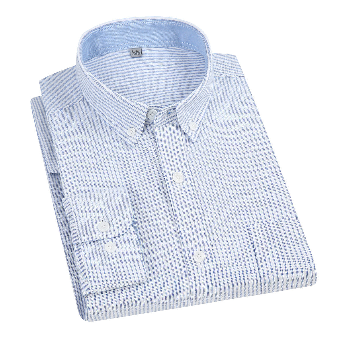 East Rain Men's Long Sleeve Cotton Shirt - Casual Slim Fit