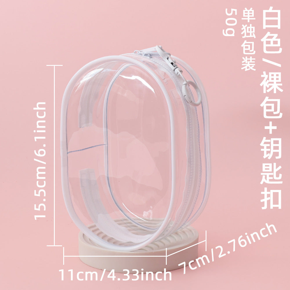 15cm Doll Display Bag - PVC Transparent Hand-Made Doll Outing Bag