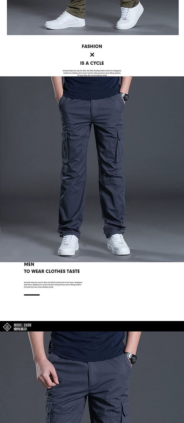 Wholesale overseas overalls men's pants casual overalls labor protection wear-resistant straight loose spring and autumn casual pants multi-pocket