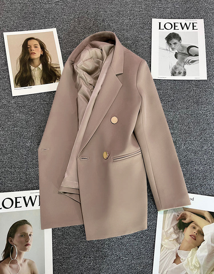 Orange Suit Jacket Women's 2025 Spring and Autumn New Korean High-end Temperament Popular Suit 22 Colors