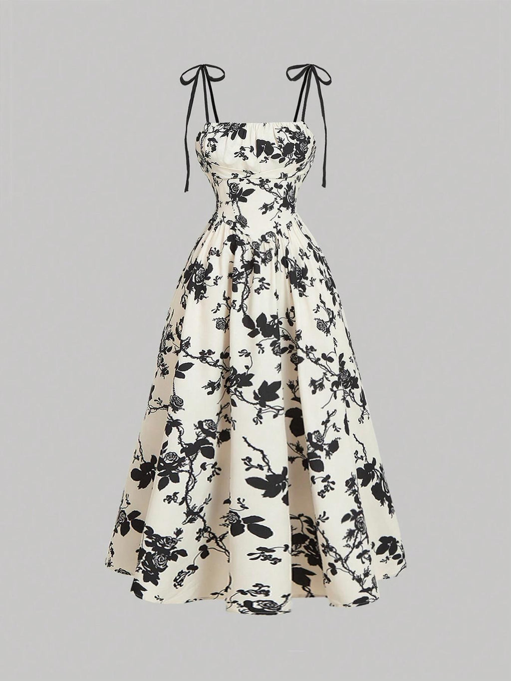 Amazon 2025 European and American New Women's Floral Printed Sling Homecoming dress Summer Sun Dress Spring Dress