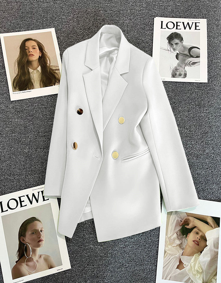 Orange Suit Jacket Women's 2025 Spring and Autumn New Korean High-end Temperament Popular Suit 22 Colors