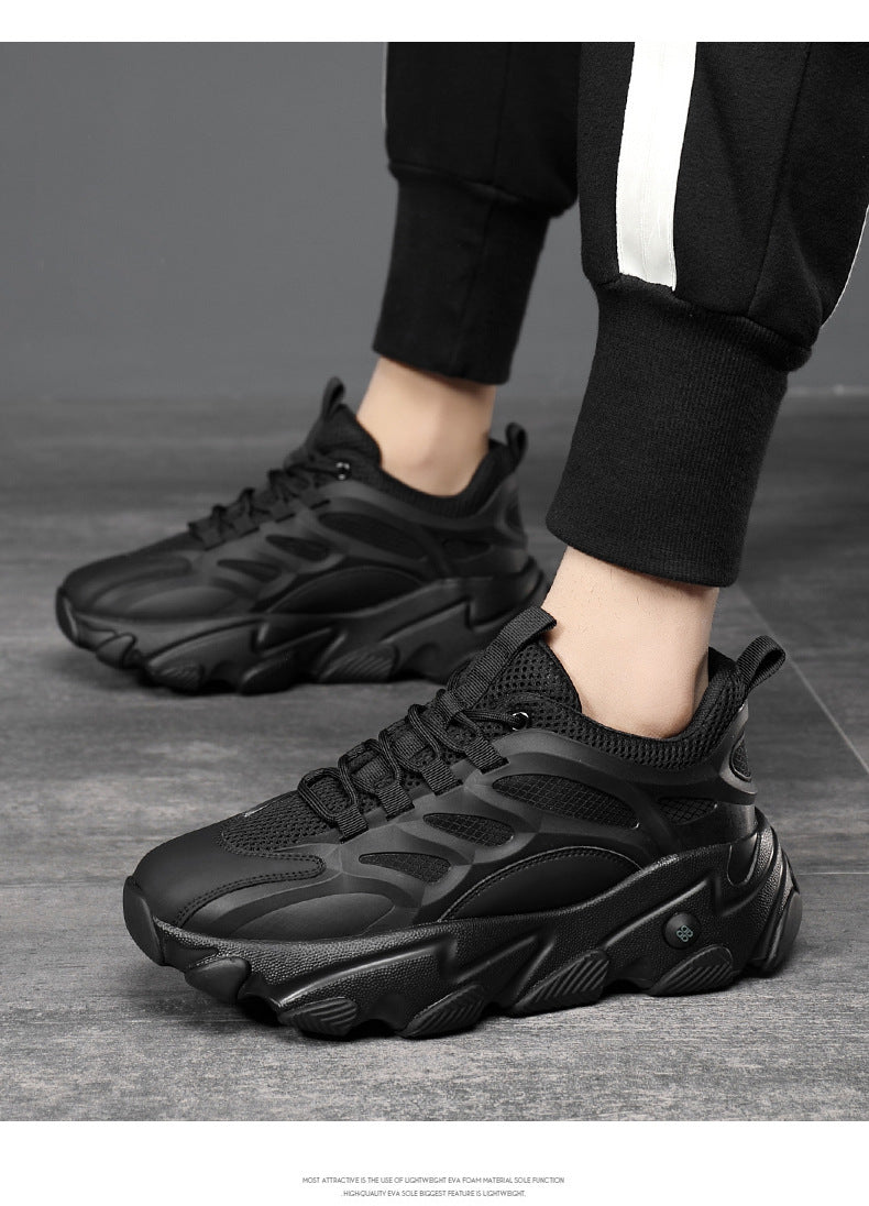 Lion Eagle Dell Torre Shoes Men's Shoes Breathable 45 Thick Bottom Black Plus Size 46 Joker 47 Casual Shoes 48 sneaker