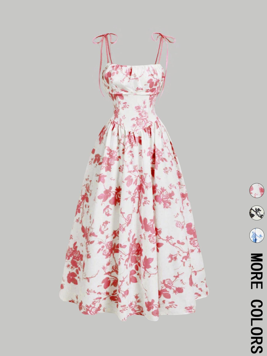 Amazon 2025 European and American New Women's Floral Printed Sling Homecoming dress Summer Sun Dress Spring Dress