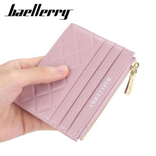 Baellerry Men's Wallet Long Canvas Zipper Casual Multi-Card Slot Multi-Functional High-End Clutch Bag