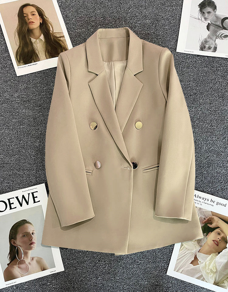 Orange Suit Jacket Women's 2025 Spring and Autumn New Korean High-end Temperament Popular Suit 22 Colors