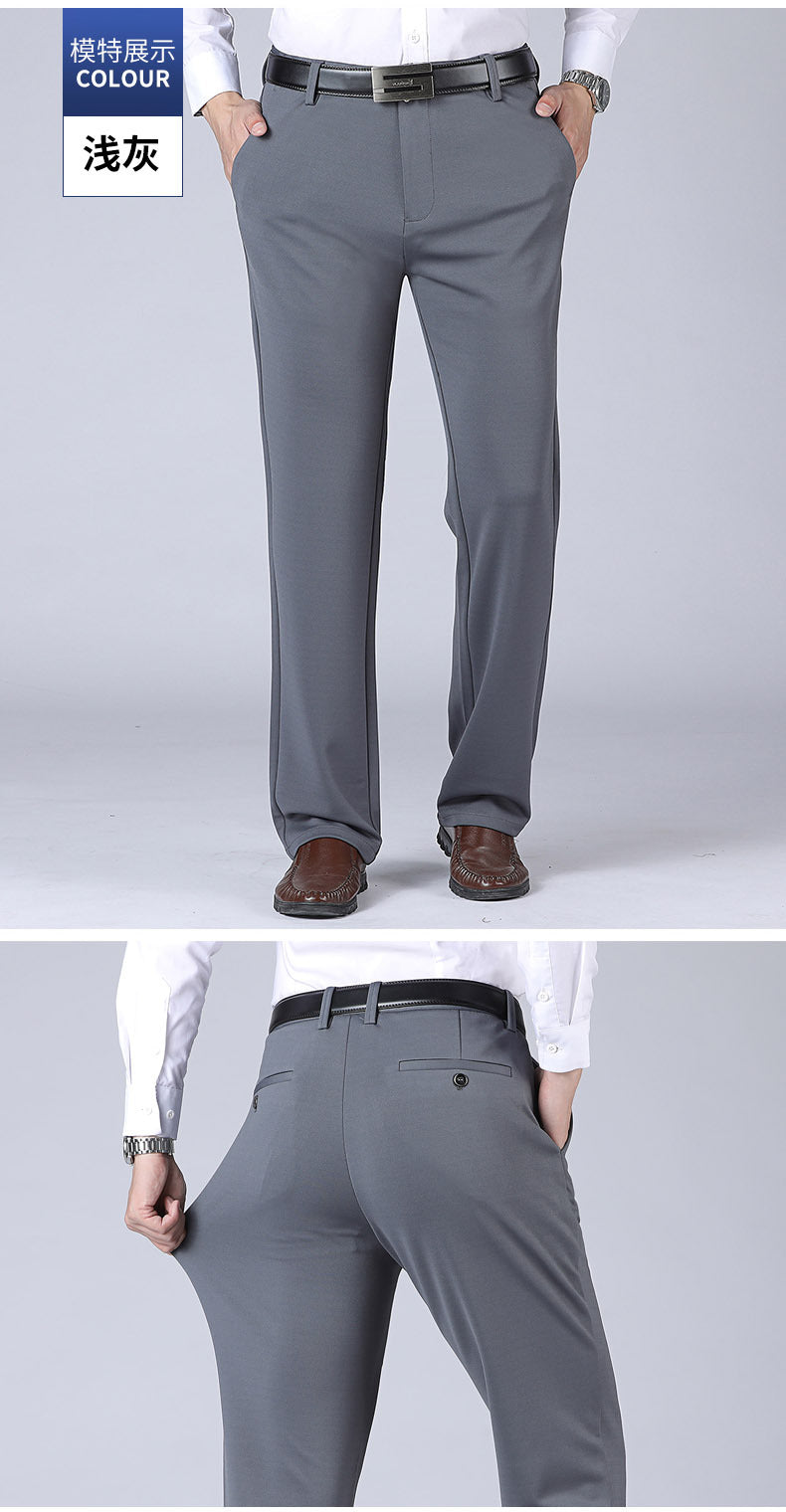 Summer Thin Casual Trousers, Business Men's Trousers, Middle-Aged Dad Casual Trousers