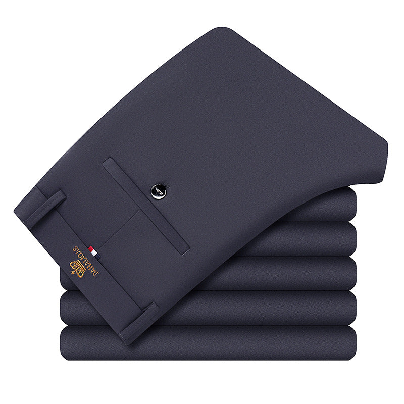 Spring and Summer New Trousers Men's Loose Straight Leg Pants Thin Casual Trousers Wrinkle-resistant Non-ironing Pants