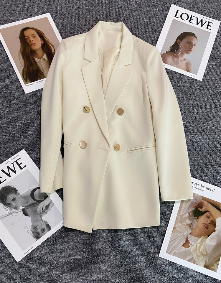 Orange Suit Jacket Women's 2025 Spring and Autumn New Korean High-end Temperament Popular Suit 22 Colors
