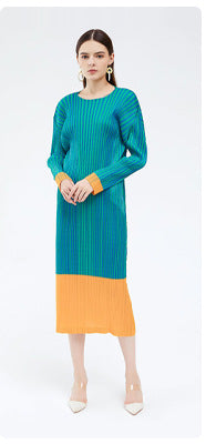 Miyake 2026 Summer Pleated Cropped Pants Slim Fit Loose Versatile Slimming Casual Straight Pants Japanese and Korean Casual Style