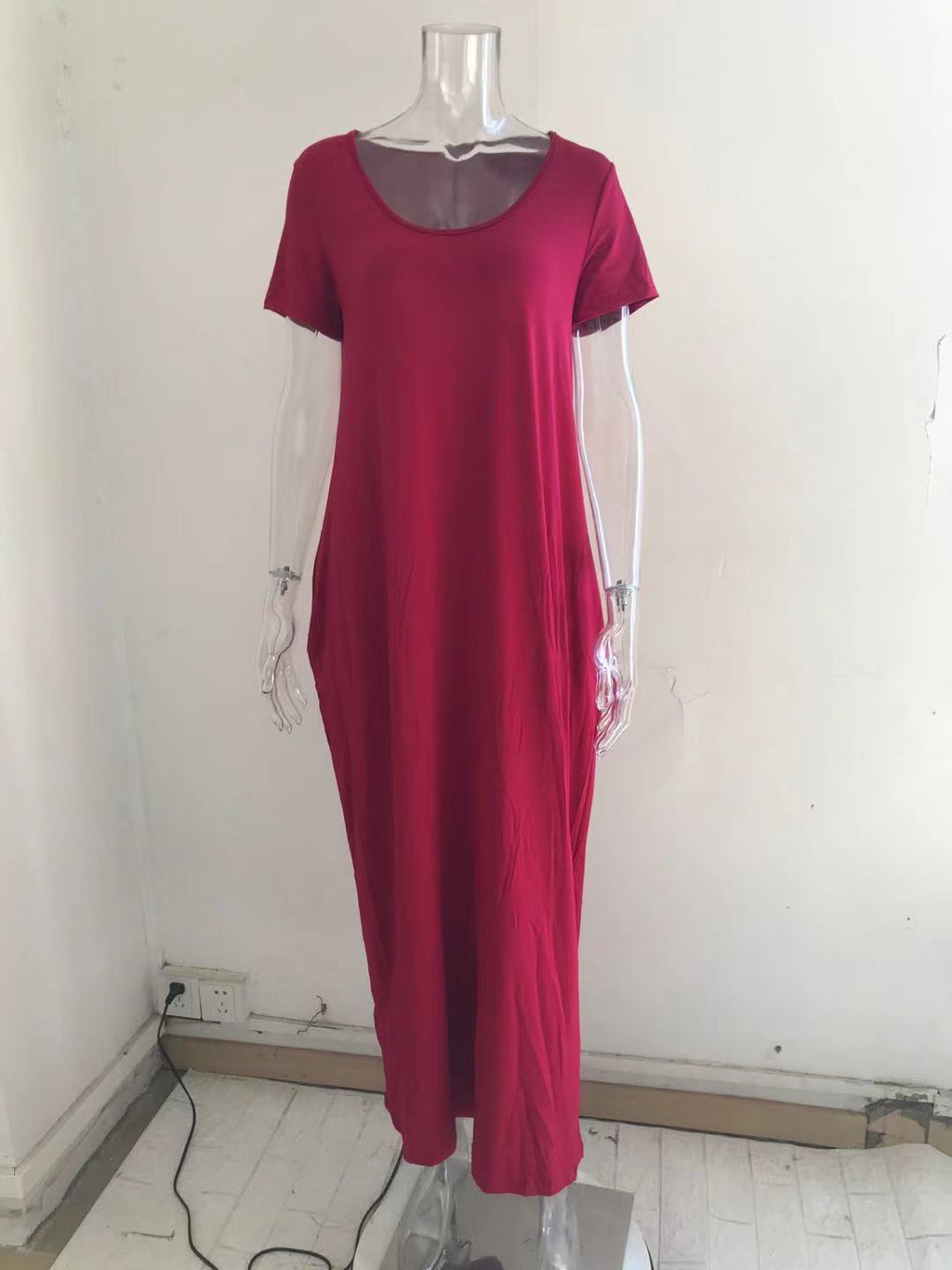 Summer Sexy Women Solid Color Boho Maxi Club Dress Casual Long Dress Party Infinity Robe Longue Femme