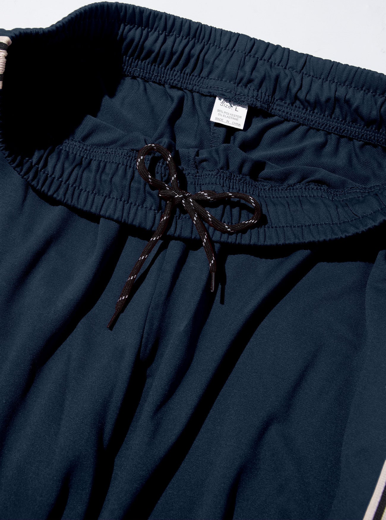 Independent Brand European and American Men's Pearl Cotton Twill Casual Sports Side Stripe Cross-Border High Street Straight Wide-Leg Sweatpants