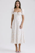 Fairy-Like Elegance, Fashionable and High-End French-Style Spaghetti Strap Dress, Gentle Style, Slimming Floral Spaghetti Strap Dress