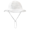 Ins Baby Pure Cotton Basin Hat European and American Anti-Sun Breathable Baby Fisherman Hat Pure Color Kidsren's Sun Hat Breathable Sun Protection