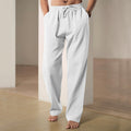 2024 Independent Station European and American Spring and Summer New Trendyy Men's Hip-Hop Breathable Linen Loose Casual Sports Pants