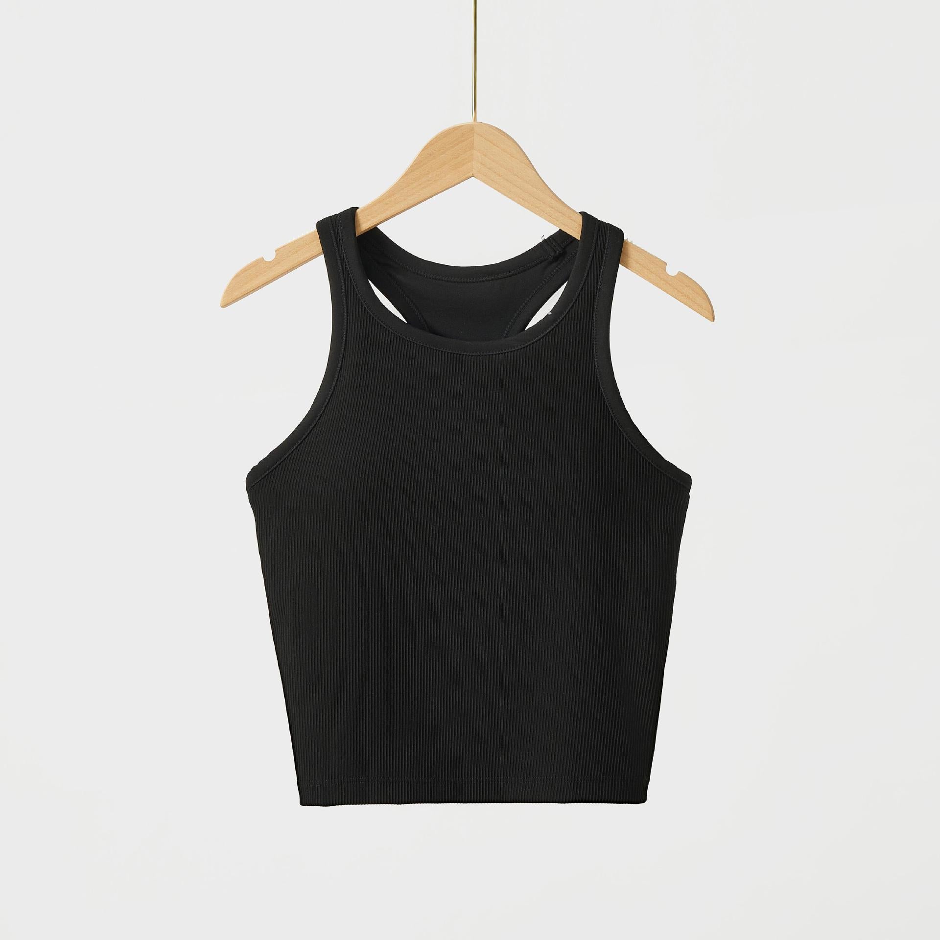 Original ebb yoga vest women's I-character sports outer wear tight quick-drying with chest pad running bra fitness upper