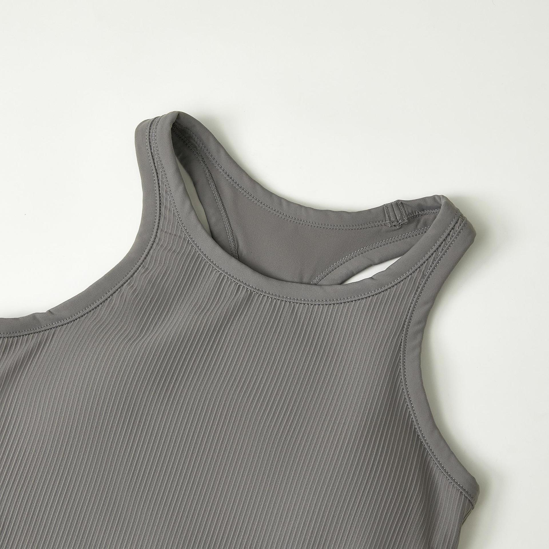 Original ebb yoga vest women's I-character sports outer wear tight quick-drying with chest pad running bra fitness upper