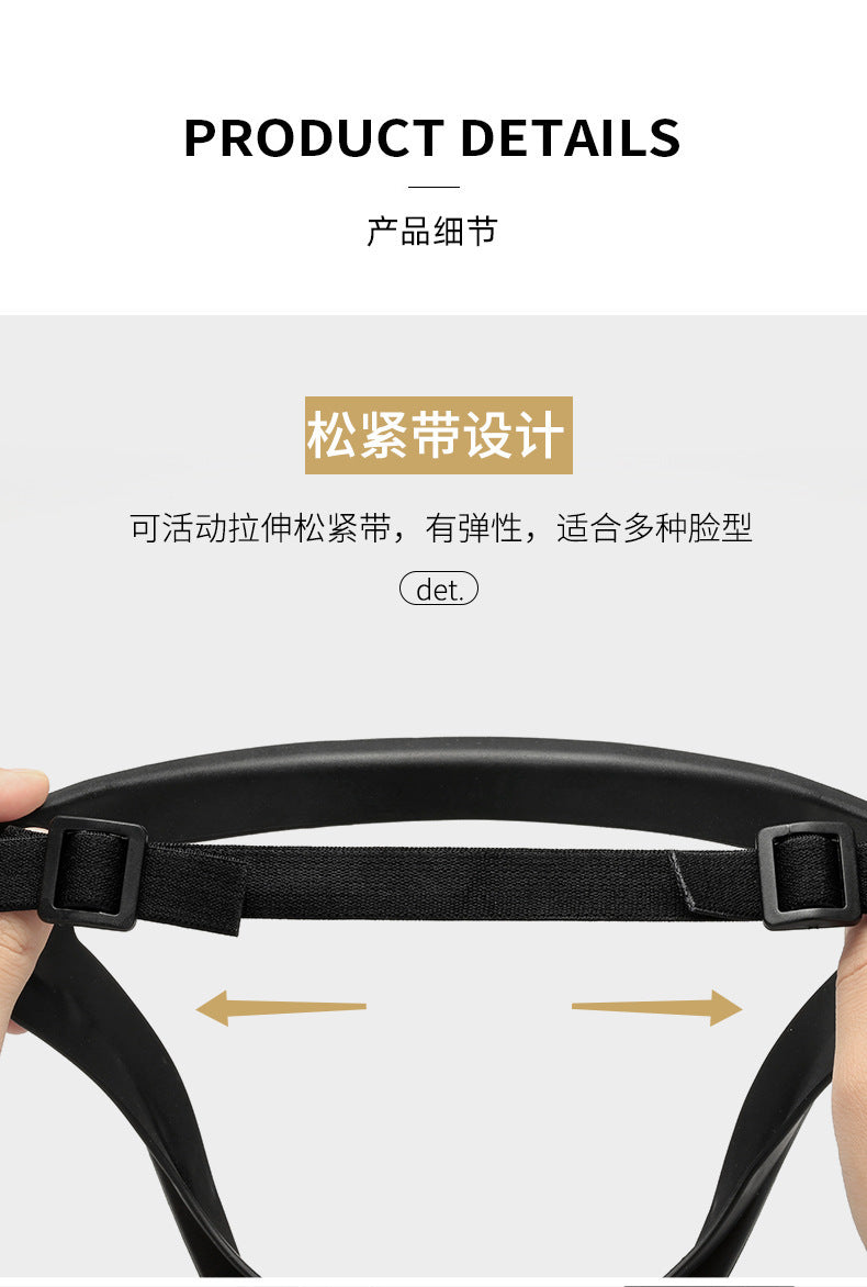 Cross-Border Children's Full-Face Protection New Style Girls' Plastic Spherical Face Shield Round Goggles to Protect Boys' Glasses