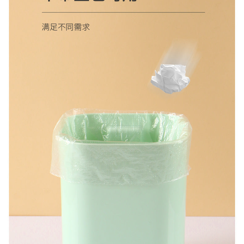 Small Desktop Trash Can for Home Office High-End Dormitory Press with Lid Mini Plastic Storage Trash Can