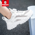 Babou Children's Shoes Men's and Children's sneaker Mesh Surface Spring and Summer Single Mesh Hollow Running Shoes for Middle and Big Children and Students Breathable