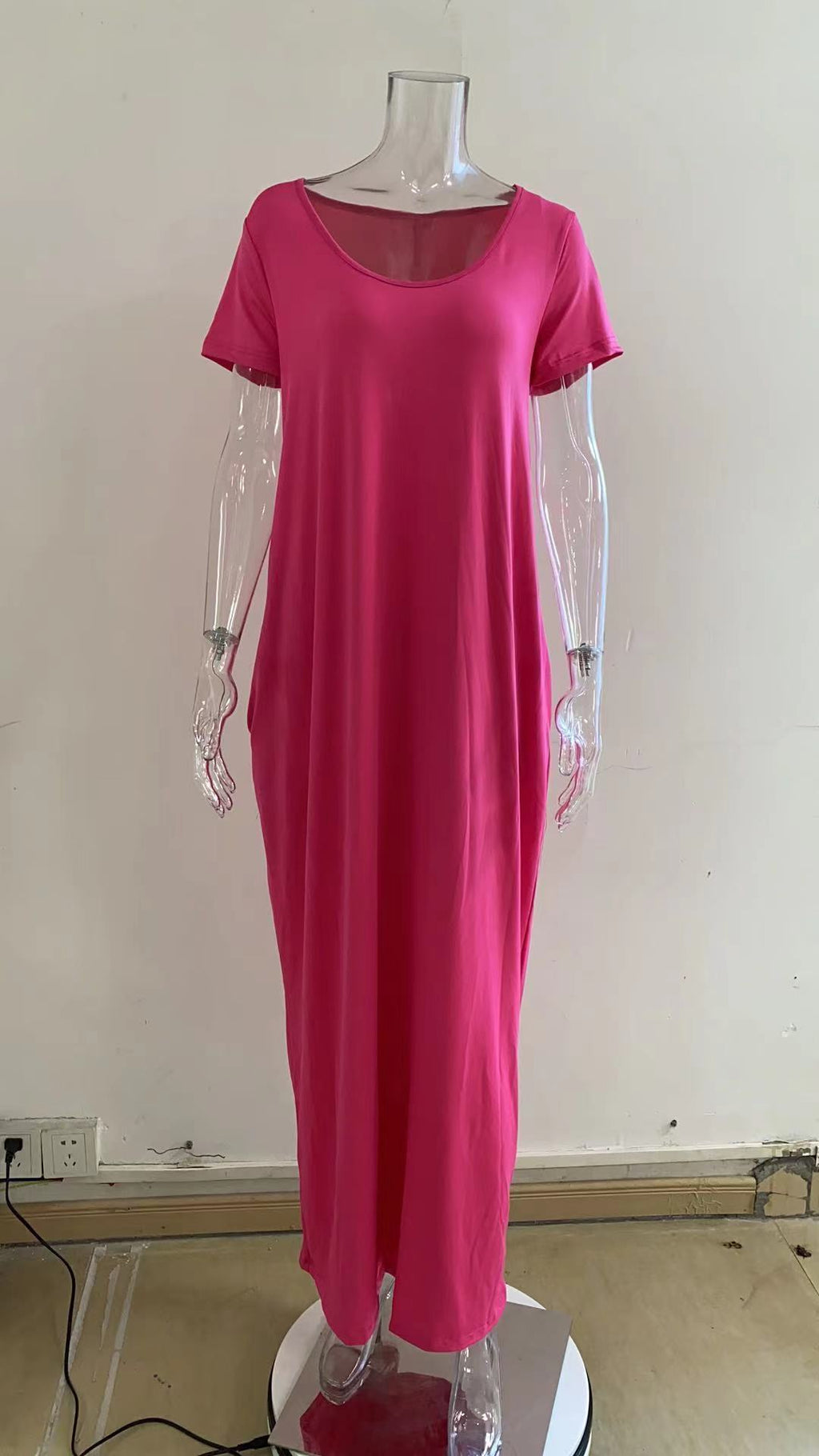 Summer Sexy Women Solid Color Boho Maxi Club Dress Casual Long Dress Party Infinity Robe Longue Femme