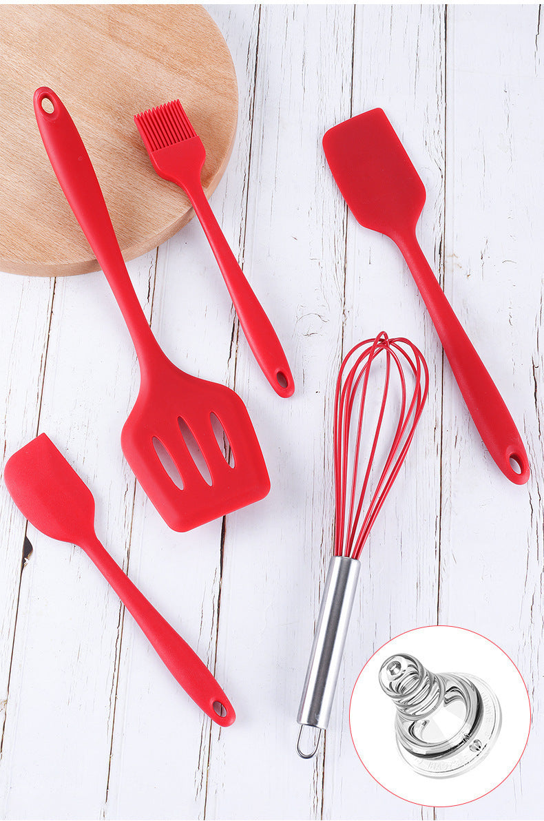5-Piece Silicone Kitchen Utensil Set - Cooking and Baking Tools