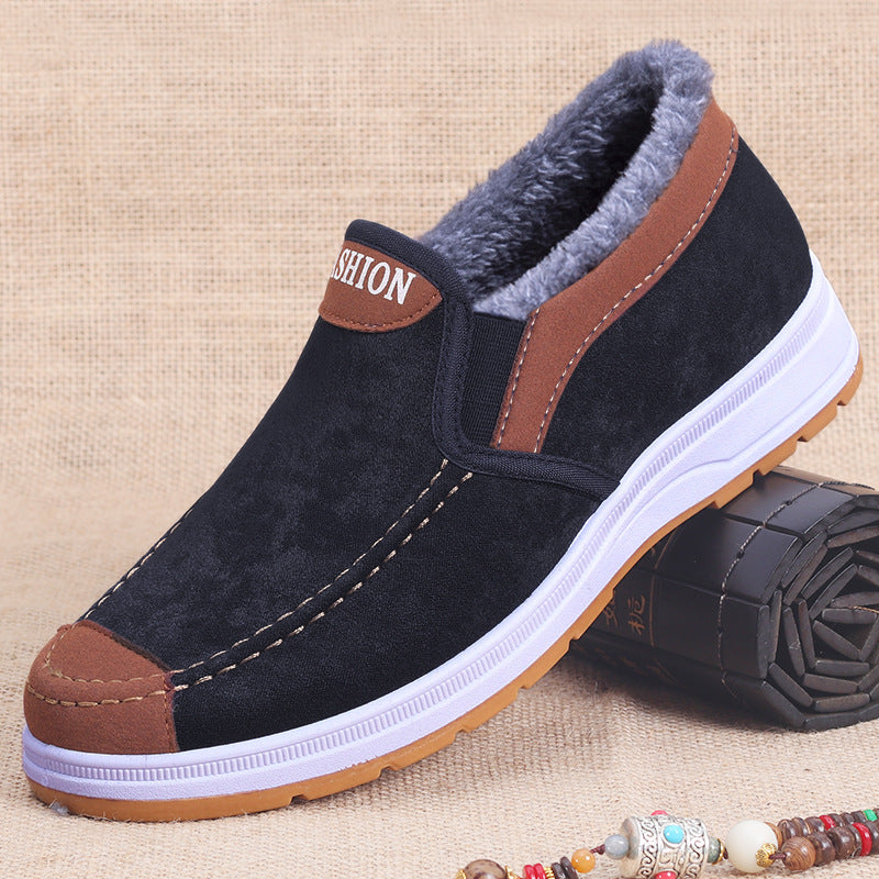 Extra-Large Cotton Shoes for Men, Winter Cotton Shoes for Men, Popular Old Beijing Cotton Shoes, Warm Cotton Shoes for the Elderly