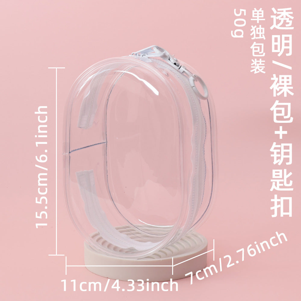 15cm Doll Display Bag - PVC Transparent Hand-Made Doll Outing Bag