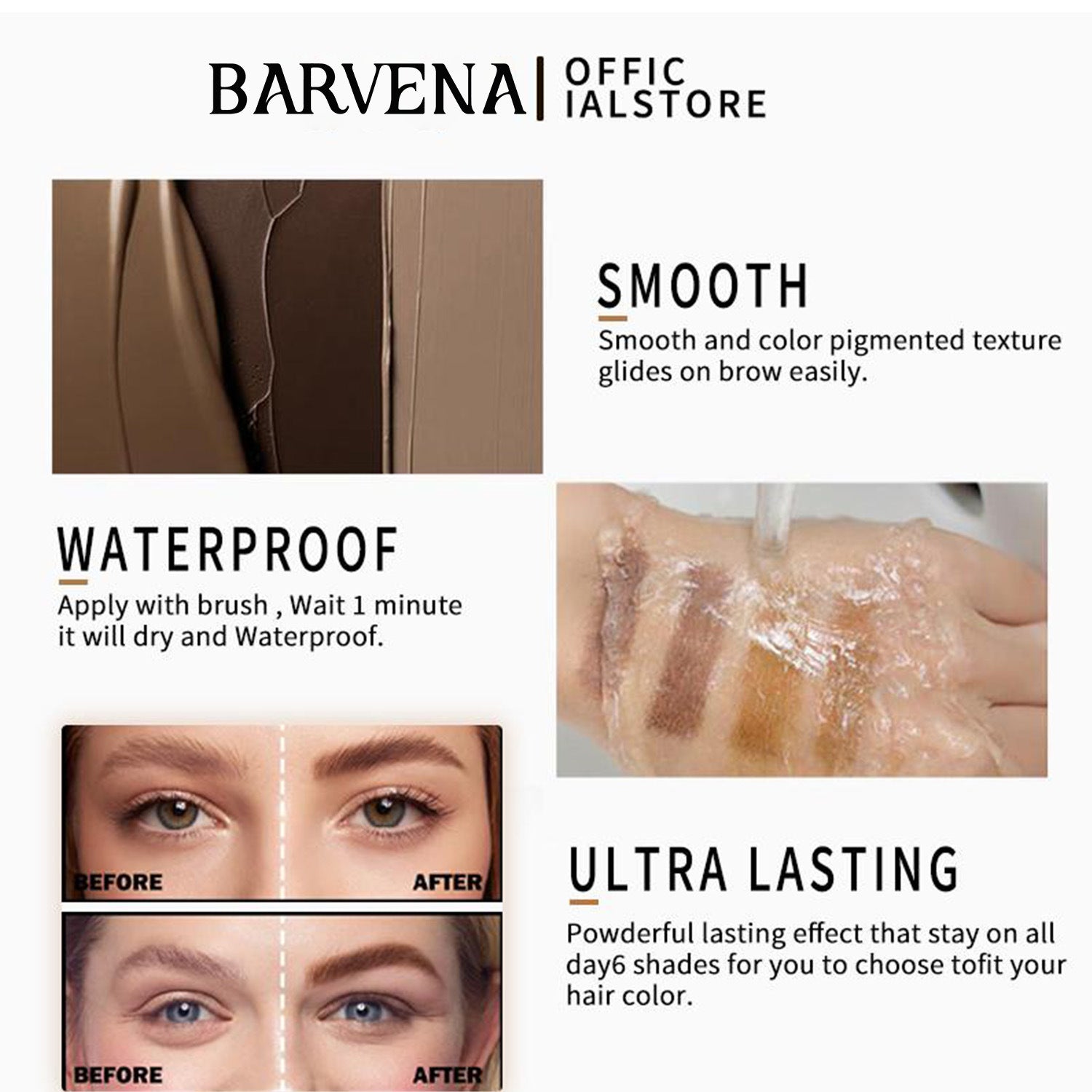 Cross-Border Popular Eyebrow Tinting Gel, Eyebrow Tint, Long-Lasting Waterproof Eyebrow Gel That Doesn'T Smudge