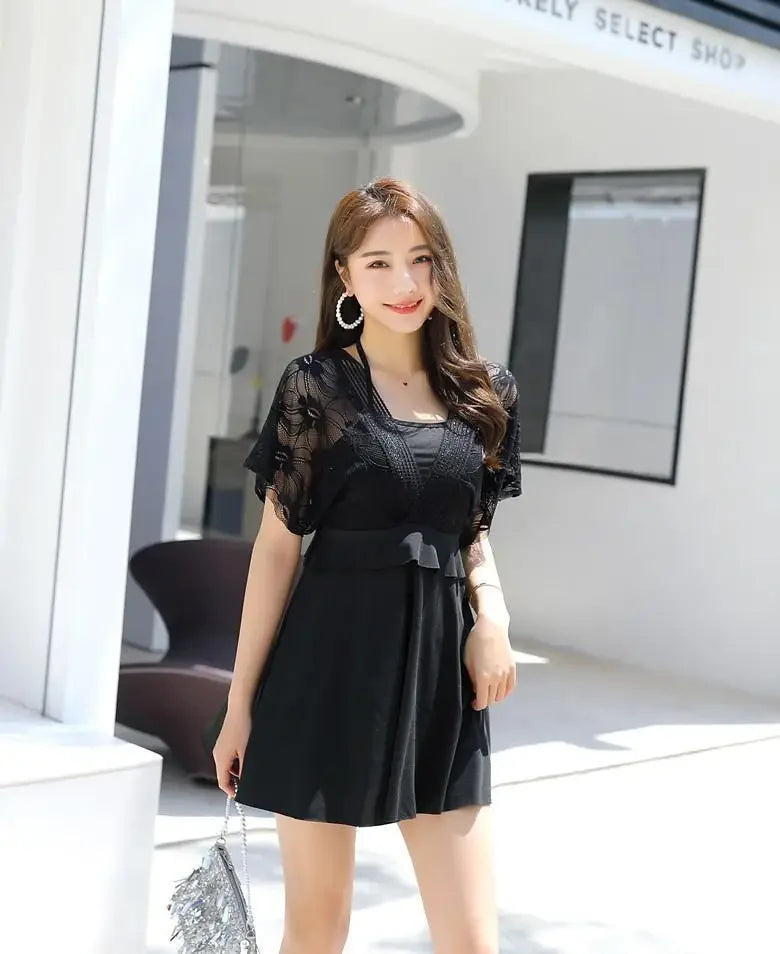 Women's Swimwear 2026 New Trendy Two-Piece Conservative Slimming Tummy-Covering Plus Size Ins-Style Fairy-Like Hot Spring Sexy