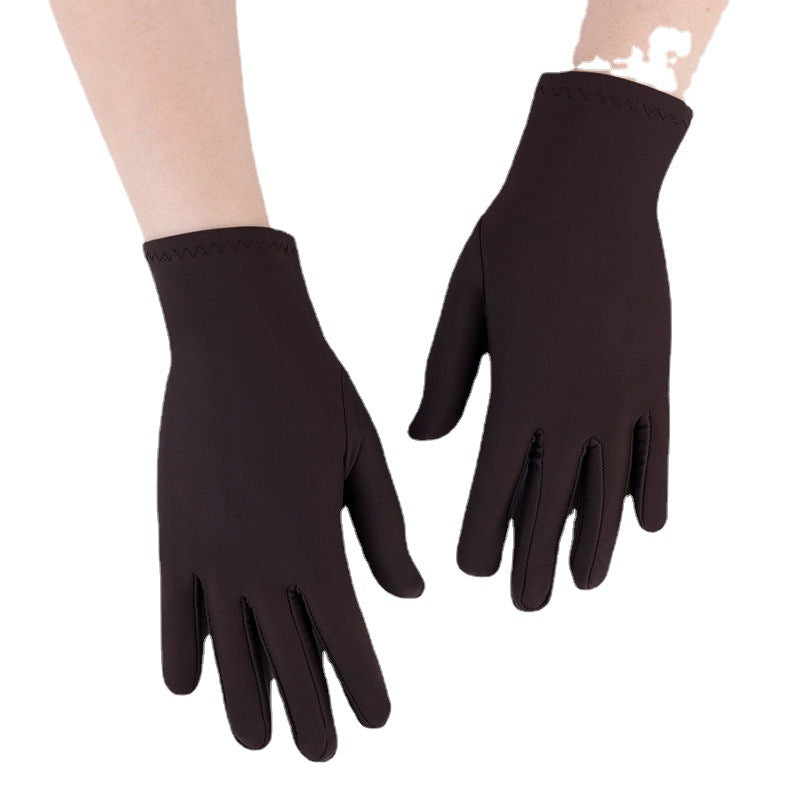 Spandex Gloves Spring and Summer White Ceremonial Thin Short Elastic Gloves for Men and Women Tight White Gloves Jewelry Gloves