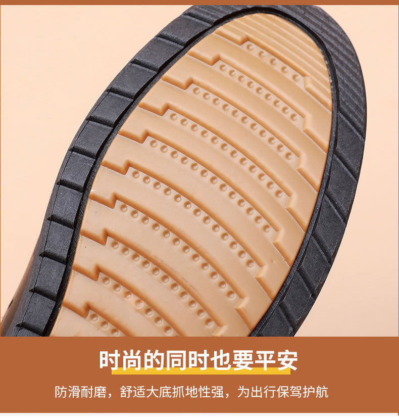Spring Mom Shoes Sandals Soft Sole Comfortable Flats Hole Hollow Flats Shoes Middle-Aged and Elderly Women's Shoes Elderly Grandma Leather Shoes