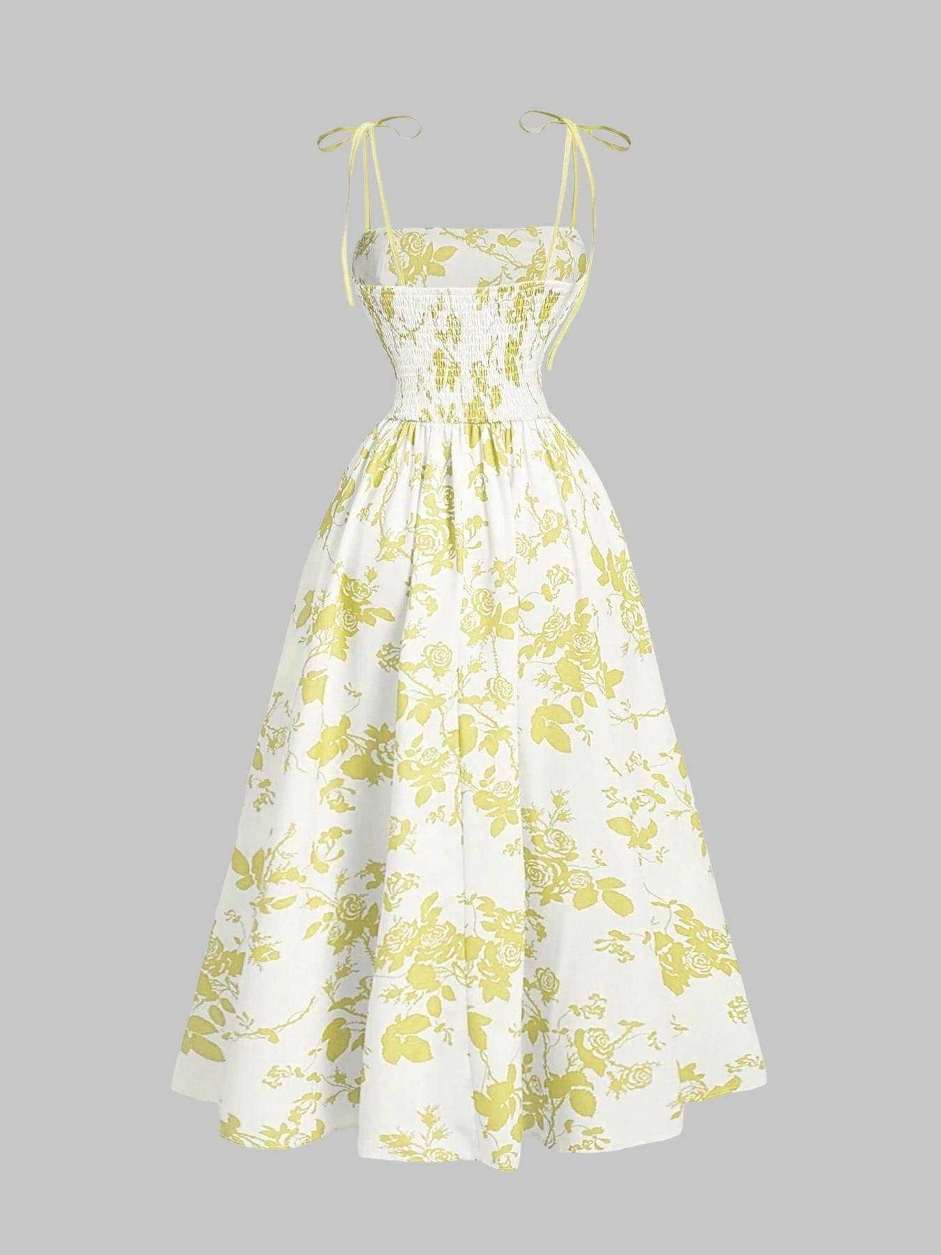 Amazon 2025 European and American New Women's Floral Printed Sling Homecoming dress Summer Sun Dress Spring Dress