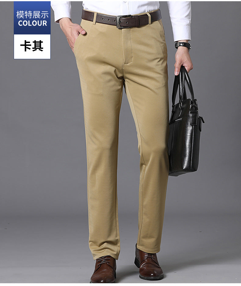 Summer Thin Casual Trousers, Business Men's Trousers, Middle-Aged Dad Casual Trousers