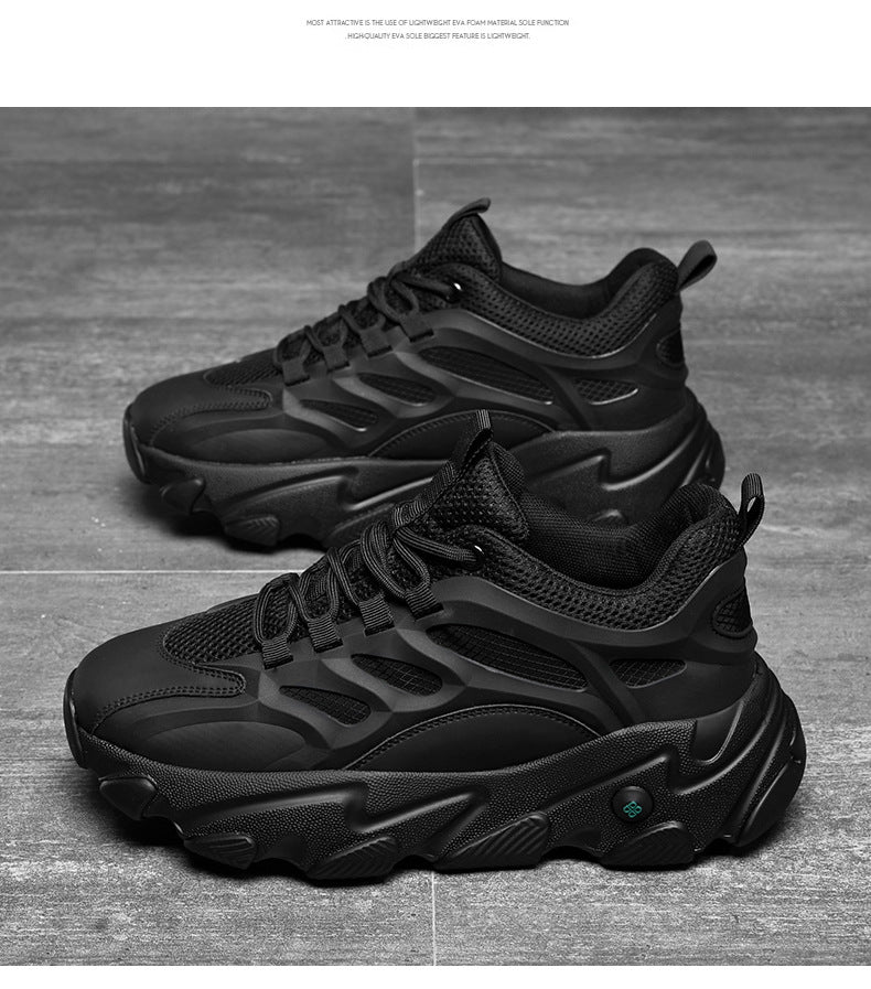 Lion Eagle Dell Torre Shoes Men's Shoes Breathable 45 Thick Bottom Black Plus Size 46 Joker 47 Casual Shoes 48 sneaker