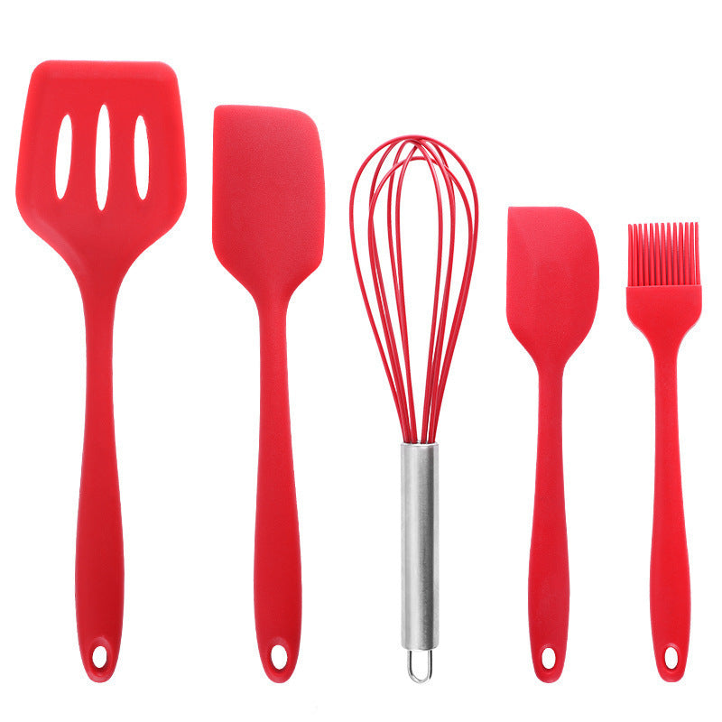 5-Piece Silicone Kitchen Utensil Set - Cooking and Baking Tools