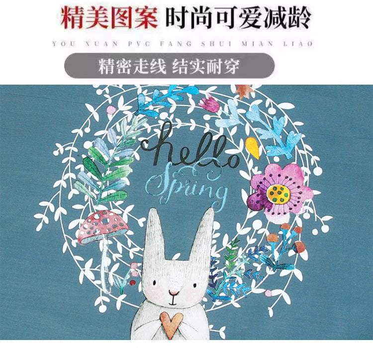 Logo advertising custom apron waterproof and oil-proof pvc kitchen cooking custom waist household a wholesale