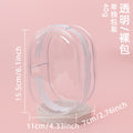 15cm Baby Bag Cotton Doll Pain Bag Trendyy Hand-Made Doll Outing Bag Double Zipper Thickeneded Transparent Baby Walking Bag