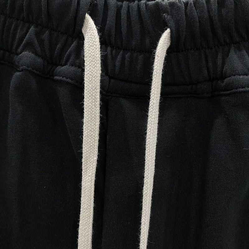 SUBHUMAN men's chic dark five-point harem hanging baggy pants shorts casual middle pants