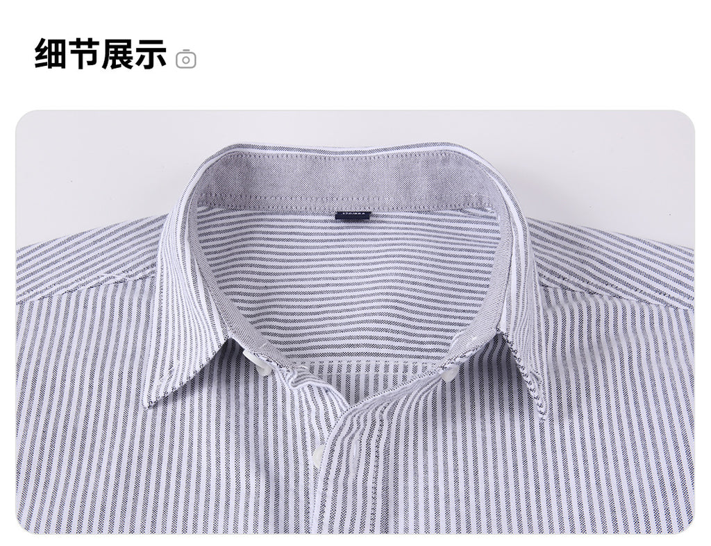 Dongyu Men's Spring and Autumn New Shirt Oxford Spinning Shirt Japanese Style Men's Casual Long Sleeve Cotton Shirt Jacket for Men