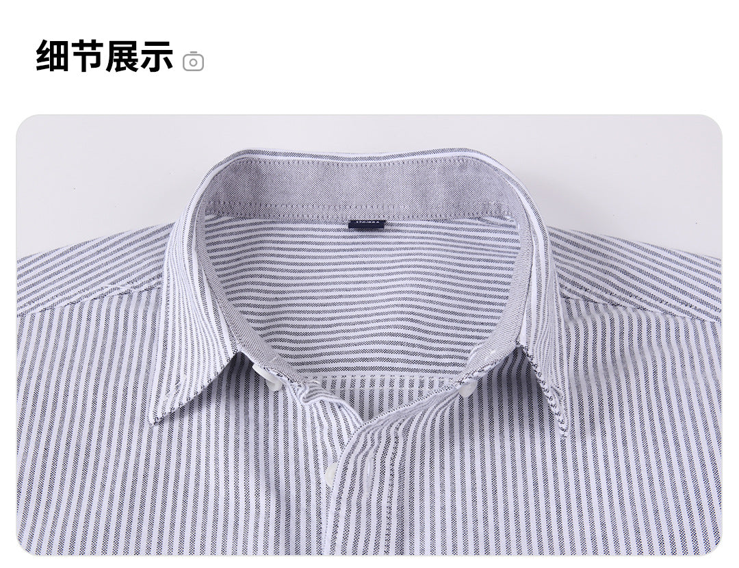 Dongyu Men's Spring and Autumn New Shirt Oxford Spinning Shirt Japanese Style Men's Casual Long Sleeve Cotton Shirt Jacket for Men