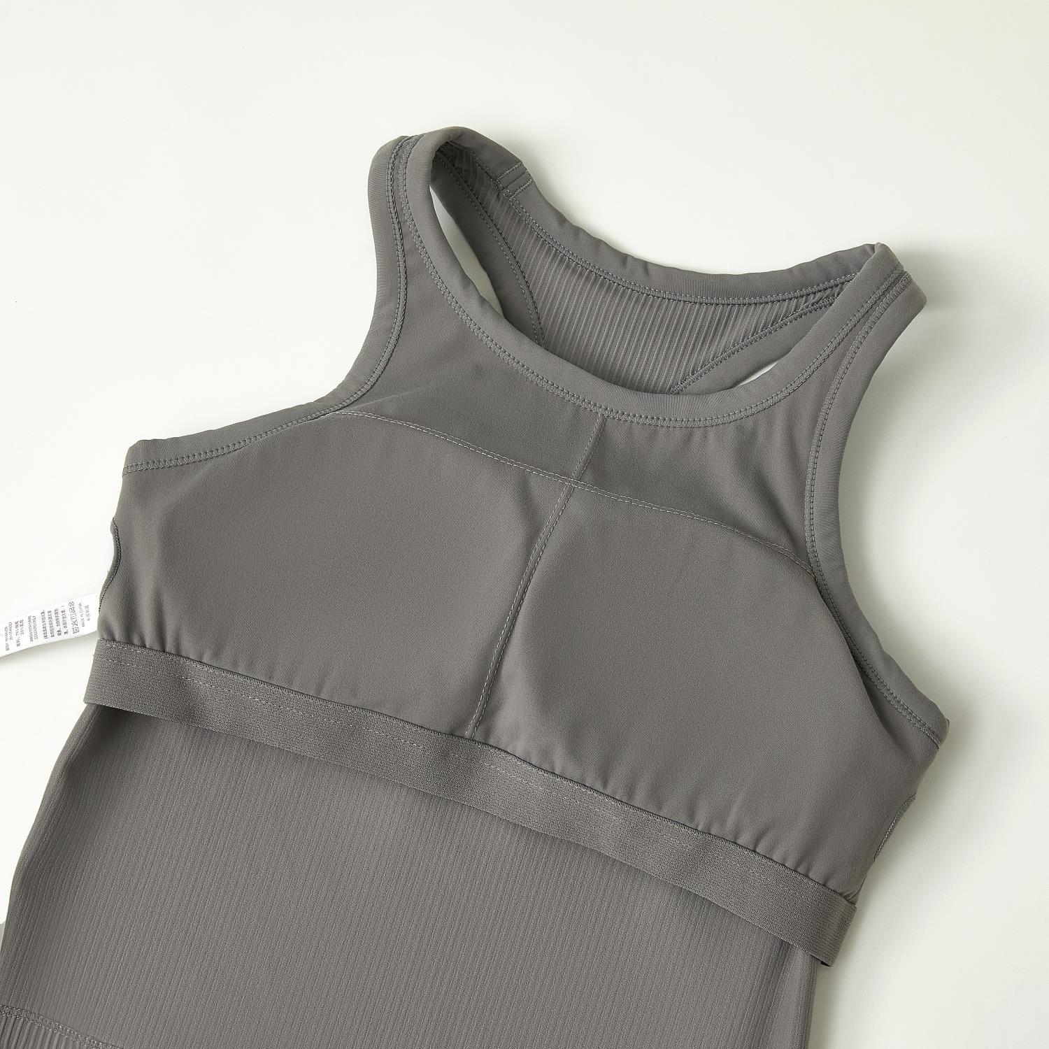 Original ebb yoga vest women's I-character sports outer wear tight quick-drying with chest pad running bra fitness upper