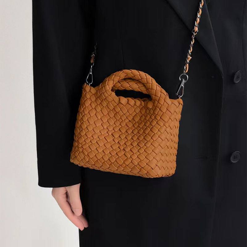 Cross-border Fashion Chain Bag Hand-woven Bag Women's Vegetable Basket Small Bag Han Feng Shoulder Bag Crossbody Bag