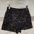 Dropshipping Autum New Full of Sequins Shiny Heavy Zipper Nightclub Socialite Three-Point Shorts Hot Pants for Women