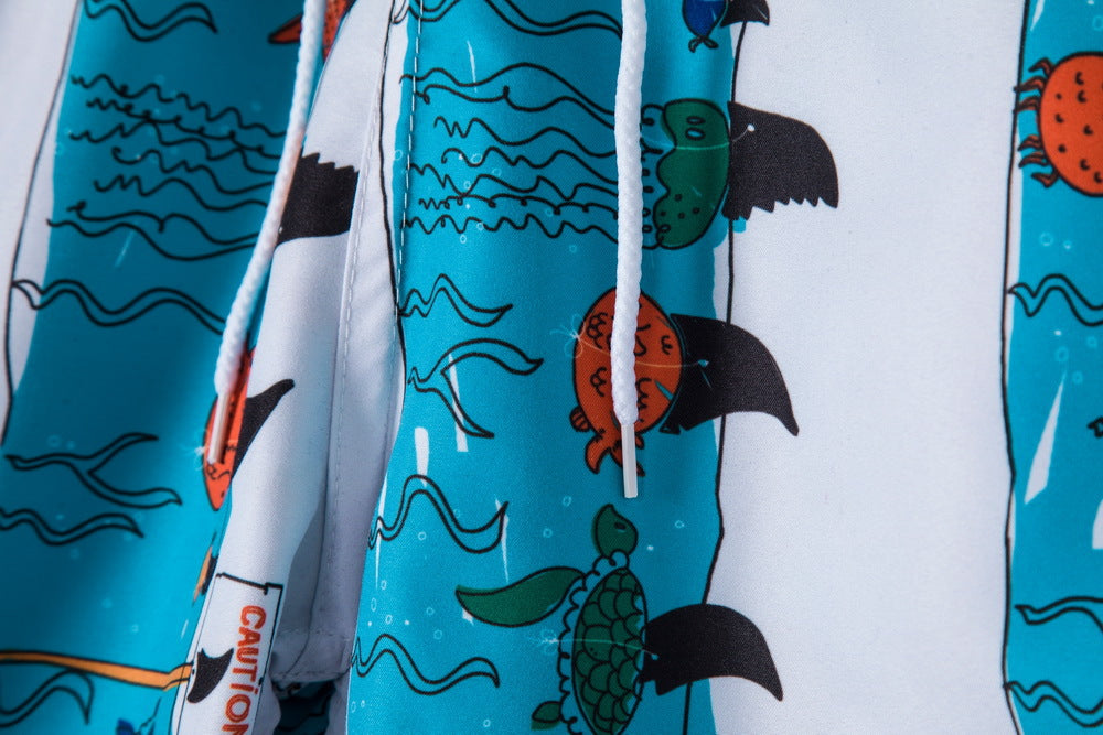 Cross-border 2021 Amazon foreign trade summer new men's colorful beach shorts fashion casual straight pants men