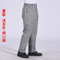 Autumn and Winter Pure Cotton Work Pants for Men, Wear-Resistant Welding Workwear, Blue Construction Site Workshop Handling Work Clothes Pants